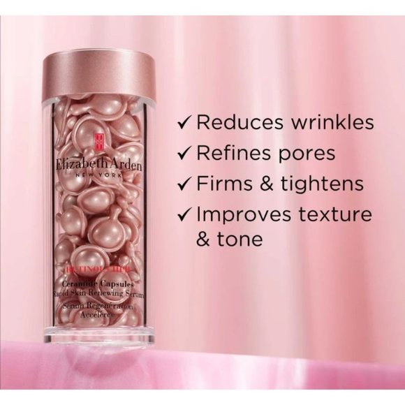 Elizabeth Arden Retinol Ceramide Capsules Rapid Skin Renewing Serum 17 Capsules - Picture 7 of 9